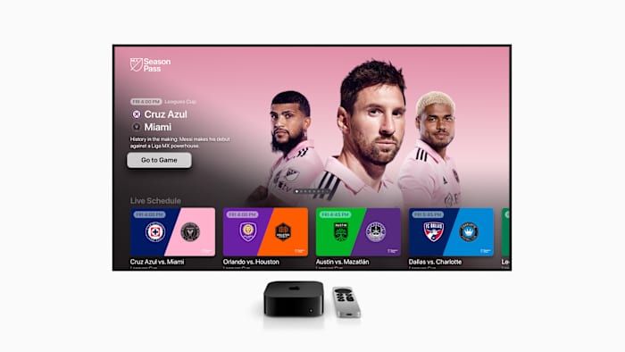 Apple MLS Season Pass on Apple TV Interface